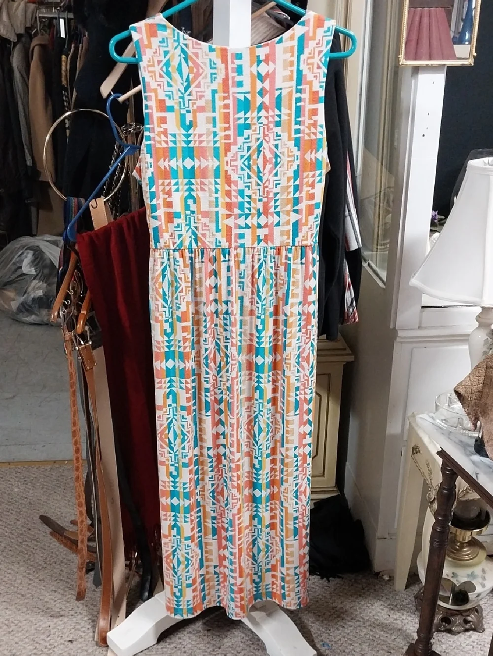 Ruby Rd. Multicolor Geometric Maxi Dress - Picture 3 of 3